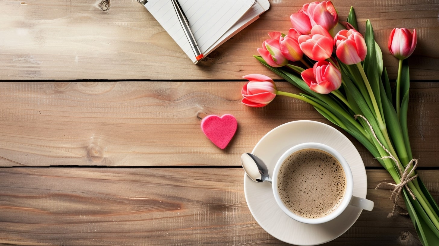 Kratke ljubavne poruke za dobro jutro, ruze srce i kafa